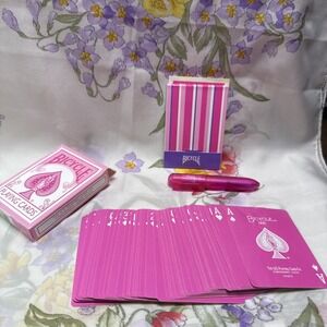 Bicycle Pink Playing Cards, Pink Pen&Pad